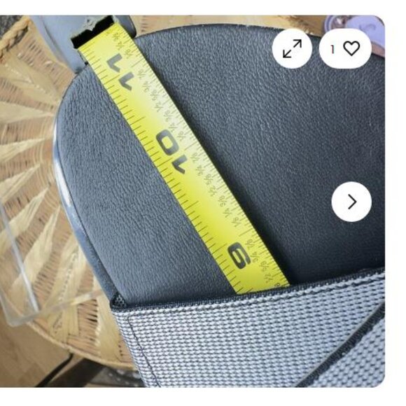 Sorel Roaming Sport Slide Sandals Women's 12 Black White Platform New - Picture 6 of 6